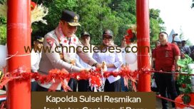 Foto Peresmian Jembatan Gantung Oleh Kapolda Sulsel, Irjen Pol. Djuhandhani Rahardjo Puro, S.H., M.H.