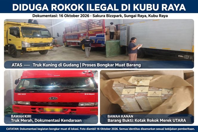 
 Diduga Gudang Rokok Ilegal di Pergudangan Sakura Bizz Park blok M3A Kubu Raya, Siapa Pemiliknya?