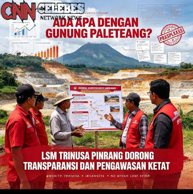 
 Sorotan Aktivitas Tambang Gunung Paleteang: LSM Trinusa Pinrang Tuntut Transparansi dan Pengawasan Ketat